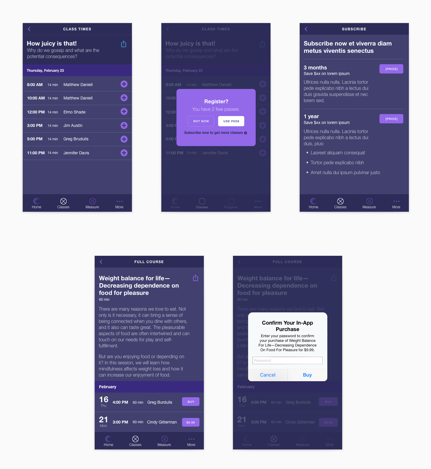Radio buttons